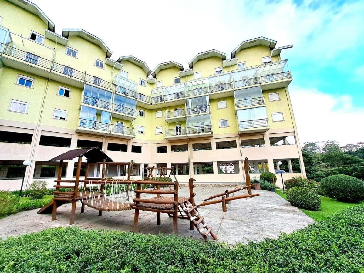Apartamento Charmoso Com Lareira กังโปสดูจอร์เดา ภายนอก รูปภาพ