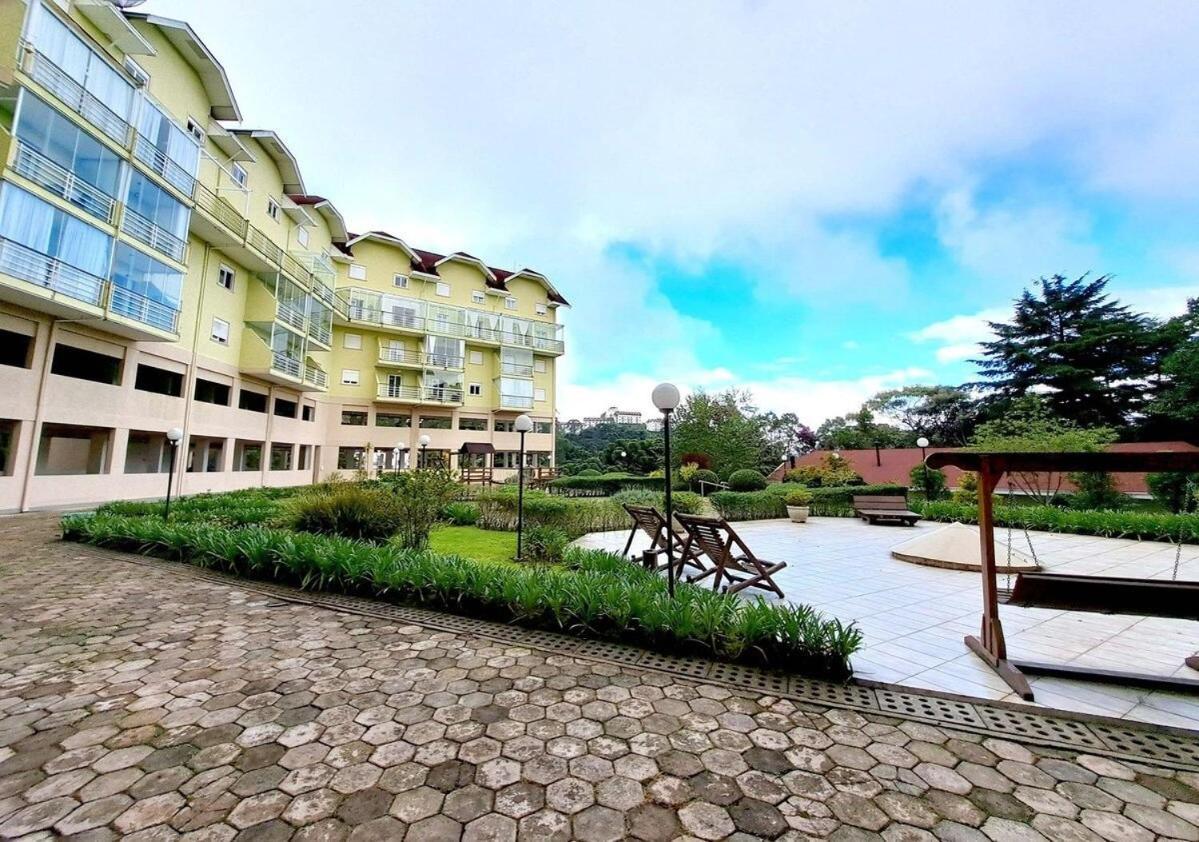 Apartamento Charmoso Com Lareira กังโปสดูจอร์เดา ภายนอก รูปภาพ